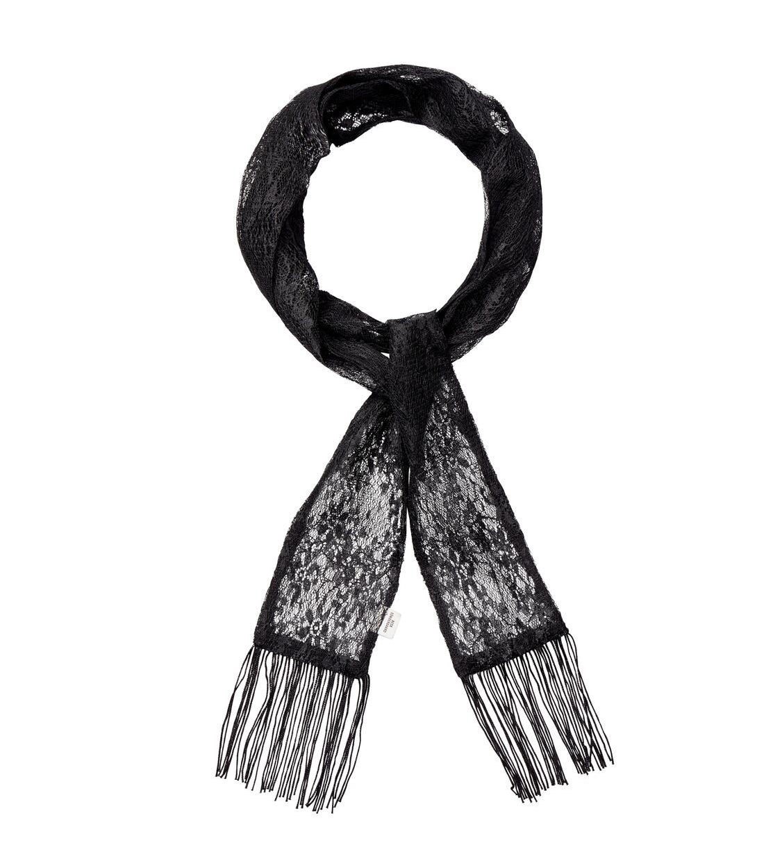 Lacia Lace tørklæde - sort